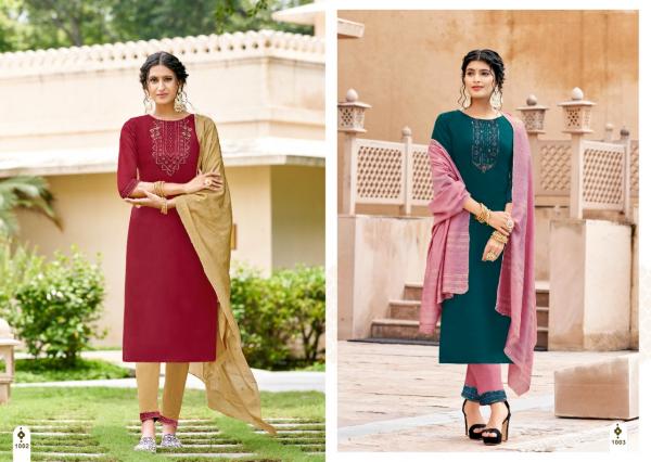 Jinesh Nx Amaira Festive Wear Rayon Designer Kurti Pant With Dupatta Collection